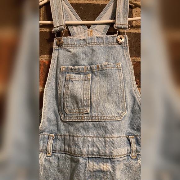 Girl Zara Short Demin Overalls - Picture 4 of 6